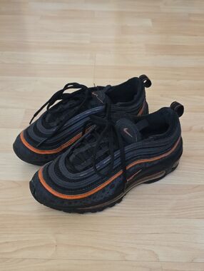 Nike Air Max 97 GS Safari Black Orange Shoes DX3088-001 Size 4Y